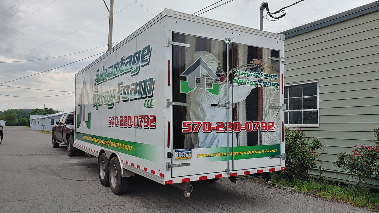 Custom Spray Foam Trailer