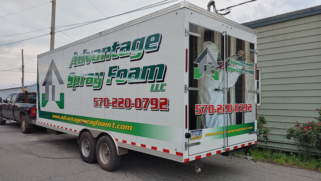 Custom Spray Foam Trailer